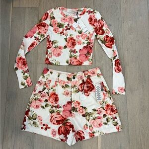 Laura Ashley Urban Outfitters top and shorts matching set new with tags medium